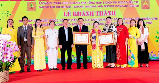 Lễ khánh thành nhà máy sản xuất thuốc hỗ trợ cắt cơn cai nghiện ma túy Bông Sen thành công rực rỡ