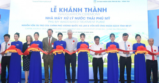 Bà Rịa – Vũng Tàu: Khánh thành nhà máy xử lý nước thải Phú Mỹ