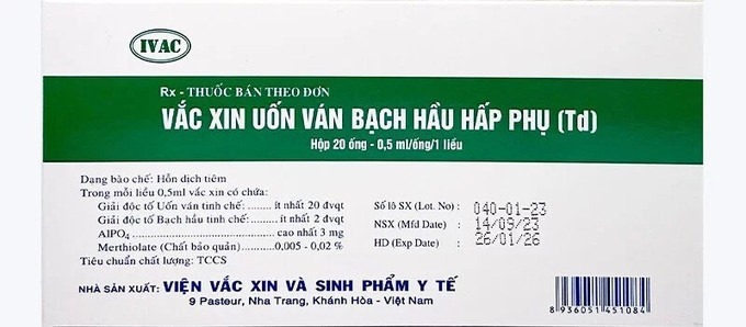 Triển khai tiêm vắc xin uốn ván - bạch hầu trong chương trình tiêm chủng mở rộng
