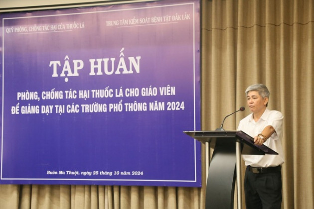 Đắk Lắk: Tập huấn phòng chống tác hại thuốc lá cho giáo viên để giảng dạy tại các trường phổ thông năm 2024