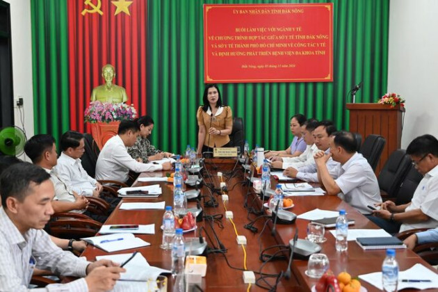 Đắk Nông đánh giá kết quả hợp tác với Sở Y tế TP. HCM