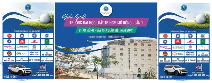 Trường Đại học Luật TP.HCM tổ chức giải golf gây quỹ hỗ trợ sinh viên khó khăn