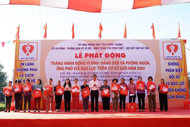 Bình Thuận: Phát động tháng hành động vì bình đẳng giới và phòng ngừa, ứng phó với bạo lực trên cơ sở giới