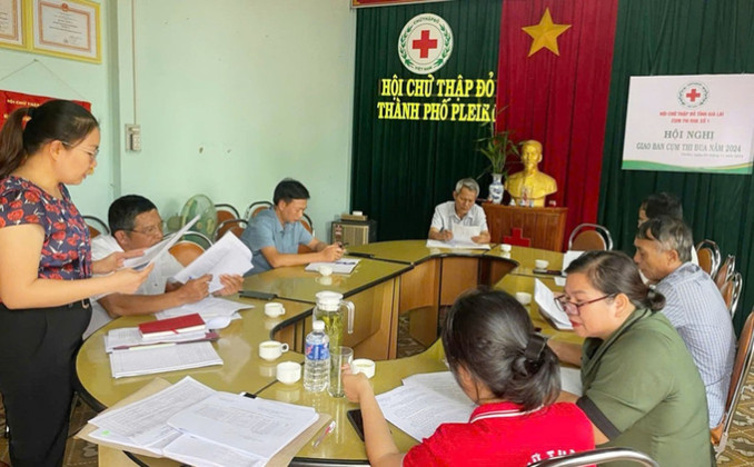 Cụm thi đua số 1 Hội Chữ thập đỏ tỉnh Gia Lai hoạt động nhân đạo hơn 26 tỷ đồng
