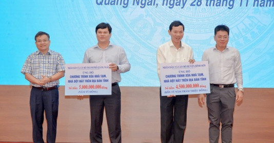 Phát động vận động ủng hộ chương trình xoá nhà tạm, nhà dột nát trên địa bàn tỉnh Quảng Ngãi