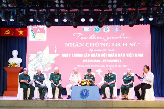 Tọa đàm giao lưu với “Nhân chứng lịch sử” nhân dịp kỷ niệm 80 năm thành lập Quân đội Nhân dân Việt Nam