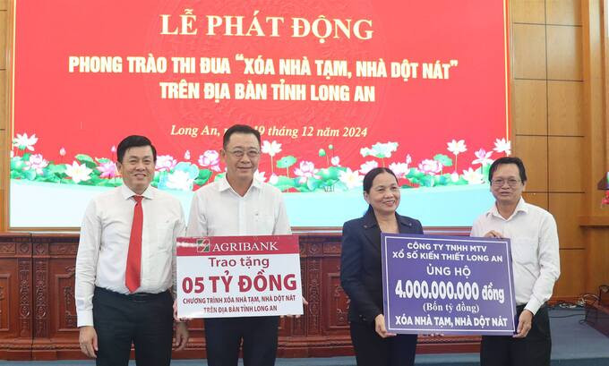 Long An phát động phong trào thi đua “xóa nhà tạm, nhà dột nát” trên địa bàn tỉnh đến năm 2025