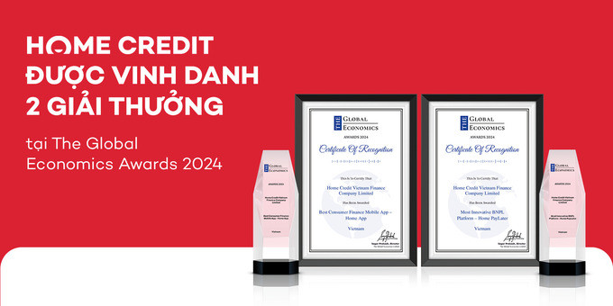 Home Credit thắng hai giải thưởng quốc tế với Home App và Home PayLater