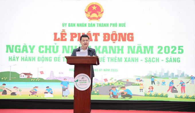 TP. Huế: Phát động “Ngày chủ nhật xanh” đón Tết Nguyên đán Ất Tỵ năm 2025