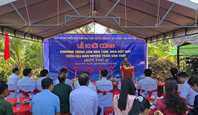 Cà Mau: Đôn đốc đẩy nhanh tiến độ thực hiện xóa nhà tạm, nhà dột nát