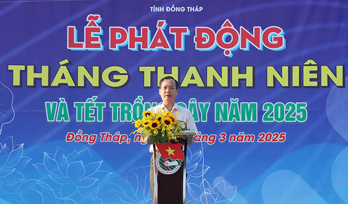 Đồng Tháp: Phát động Tháng Thanh niên và Tết trồng cây năm 2025