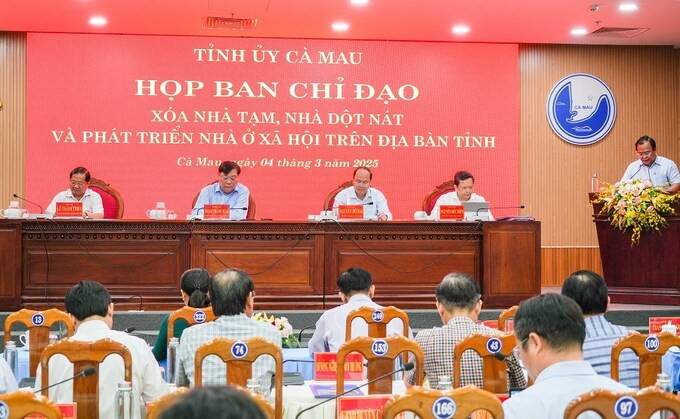 Cà Mau: Họp Ban Chỉ đạo xóa nhà tạm, nhà dột nát và phát triển nhà ở xã hội trên địa bàn tỉnh