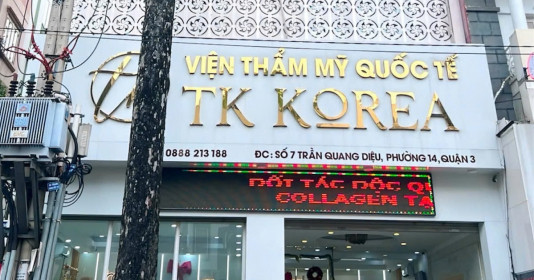 Viện thẩm mỹ Quốc tế TK Korea tái diễn khám chữa bệnh không phép sau hơn một năm bị xử phạt