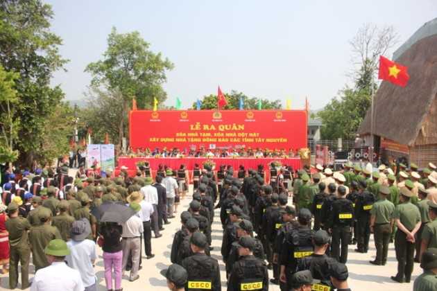 Lễ ra quân xoá nhà tạm, nhà dột nát, xây dựng nhà tặng đồng bào các tỉnh Tây Nguyên