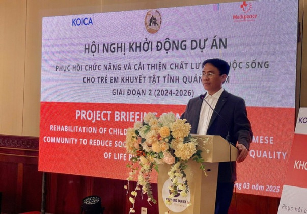 Hội nghị dự án "Hỗ trợ phục hồi chức năng và cải thiện chất lượng cuộc sống cho trẻ khuyết tật tỉnh Quảng Nam” năm 2025