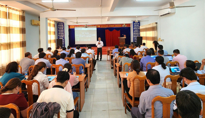 Cà Mau: Tập huấn phần mềm quản lý người nhiễm HIV INFO 4.0
