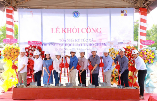 Đại học Luật TP.HCM khởi công xây dựng ký túc xá tại TP. Thủ Đức