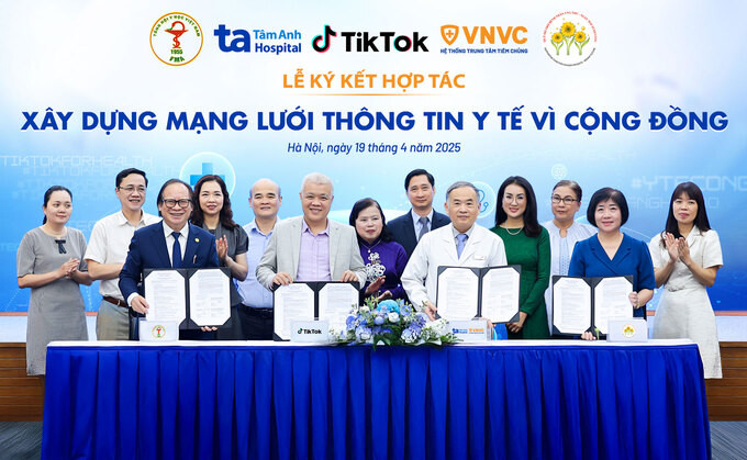 BVĐK Tâm Anh, VNVC hợp tác xây dựng mạng lưới thông tin y tế vì cộng đồng trên TikTok