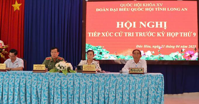 Long An: Cử tri huyện Đức Hòa kiến nghị nhiều vấn đề về y tế, giáo dục và thủy lợi