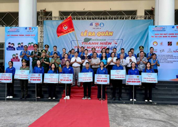 Long An ra quân chiến dịch thanh niên tình nguyện hè năm 2025