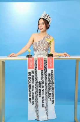 Cô Gái Bana - Gia Lai Tỏa Sáng Tại Mrs Universe Singapore Global 2025: Top 3 Và Ba Danh Hiệu Danh Giá