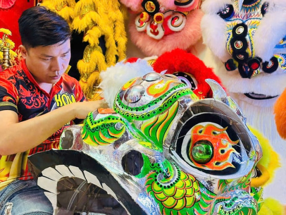 Chàng thanh niên phố núi giữ lửa đam mê với nghệ thuật Lân Sư Rồng