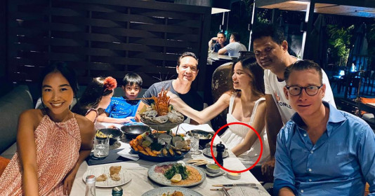 Hà Hồ vẫn quyết giấu bụng bầu trong loạt ảnh mới nhất khi đi ăn