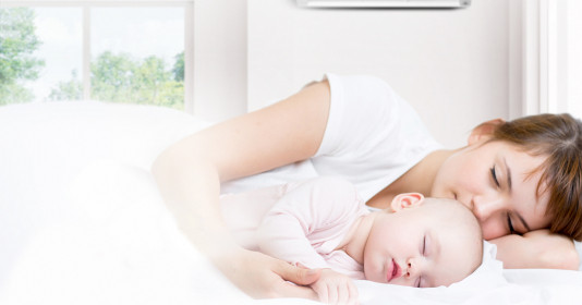 Mách mẹ cách sử dụng điều hòa cho trẻ sơ sinh không bị viêm đường hô hấp