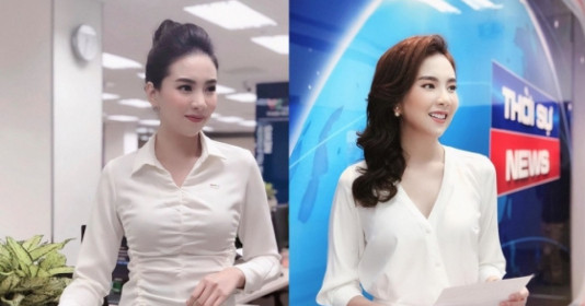 Những mẫu áo này được các BTV truyền hình cực ưu ái, vừa tinh tế mà tôn dáng tuyệt đối