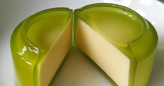 Rau câu flan phô mai dễ làm tại nhà 
