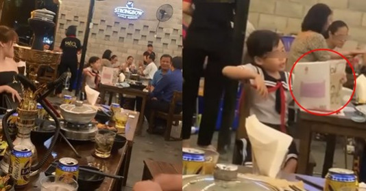 Vợ dặn đi làm về thì đón con, người chồng ‘tuân lệnh’ đưa ngay đến quán nhậu để ‘chỉ con học’