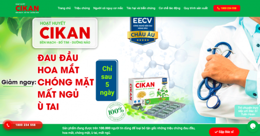 Khách hàng cẩn trọng, tránh bị lừa khi mua hoạt huyết Cikan của Công ty Anvy