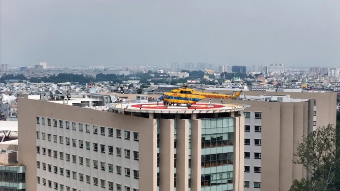 Việt Nam lần đầu có bệnh viện sở hữu hai bãi đáp trực thăng cấp cứu