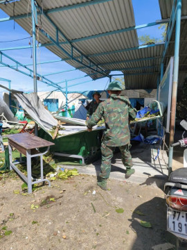Xã Tuy Phước Bắc (tỉnh Gia Lai): Huy động sức mạnh toàn dân khắc phục hậu quả sau bão Kalmegi