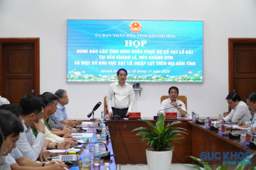Khánh Hòa họp khẩn ứng phó mưa lũ, xử lý sạt lở đèo Khánh Lê, Khánh Sơn