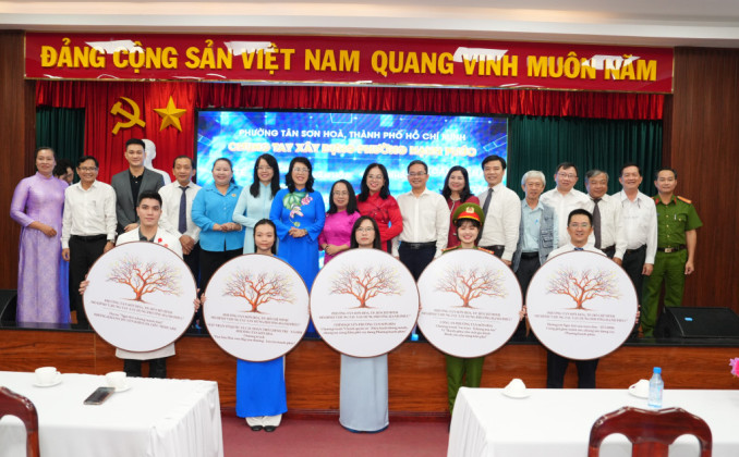 Phường Tân Sơn Hòa ra mắt mô hình “Chung tay xây dựng phường hạnh phúc”