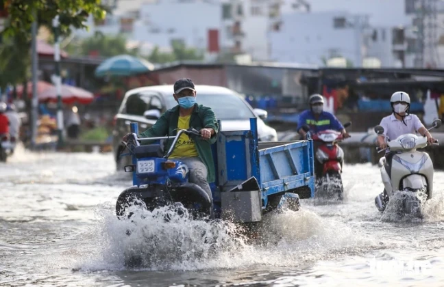 23 tuyến đường ở TP. Hồ Chí Minh có nguy cơ ngập do triều cường vượt mức báo động