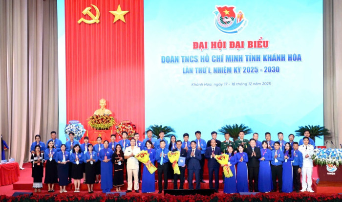 Anh Huỳnh Hữu Phúc giữ chức Bí thư Tỉnh đoàn Khánh Hòa nhiệm kỳ 2025 - 2030