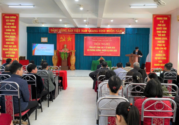 Huế: Trung tâm Y tế Phú Lộc tổ chức Hội nghị tổng kết công tác y tế năm 2025 và triển khai phương hướng nhiệm vụ năm 2026