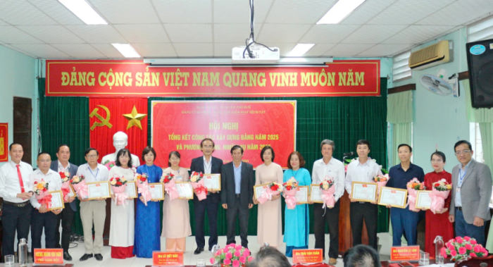 CDC Huế tổng kết công tác xây dựng Đảng năm 2025 và triển khai phương hướng, nhiệm vụ năm 2026