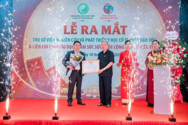 Ra mắt trụ sở mới của Liên chi hội Giáo dục CSSKCĐ Chiến Thắng và Viện Nghiên cứu và Phát triển Y dược cổ truyền dân tộc